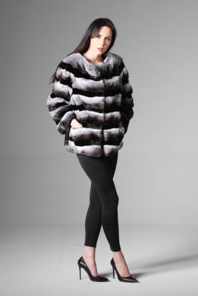 Kožušinová vesta z činčily