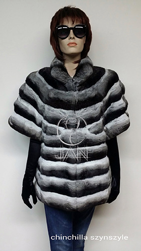 Kožušinová bunda z činčily
