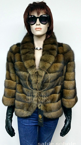 Sable kožušinová bunda