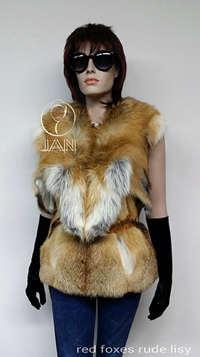 Kožušinová vesta Fox