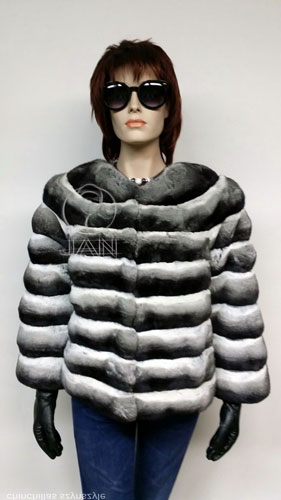 Kožušinová bunda z činčily